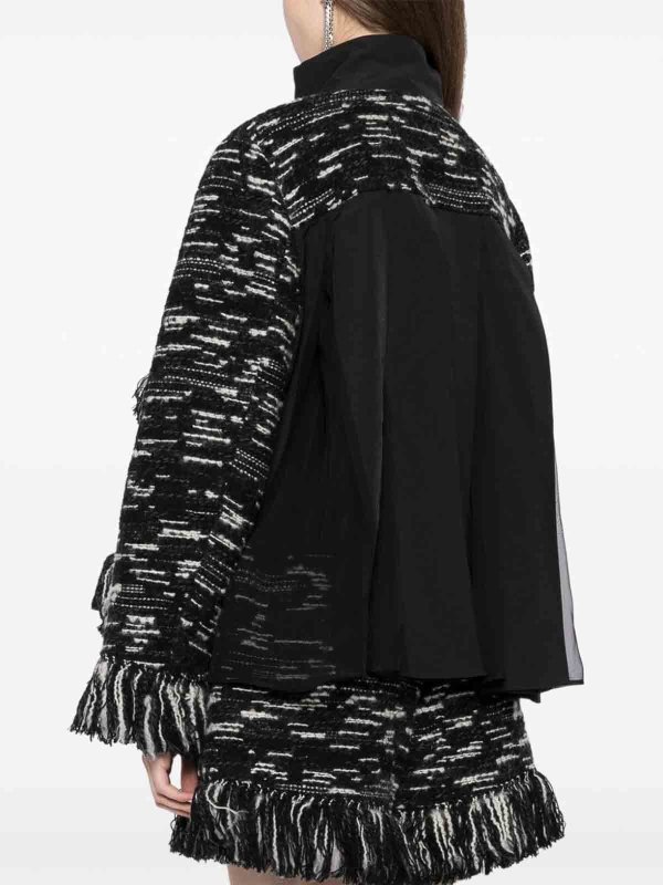 The Best Shops Sacai: blazers - Tweed X Grosgrain Blouson