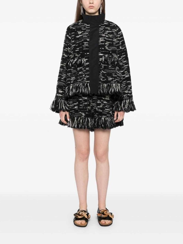 Sacai buy online Tweed X Grosgrain Blouson