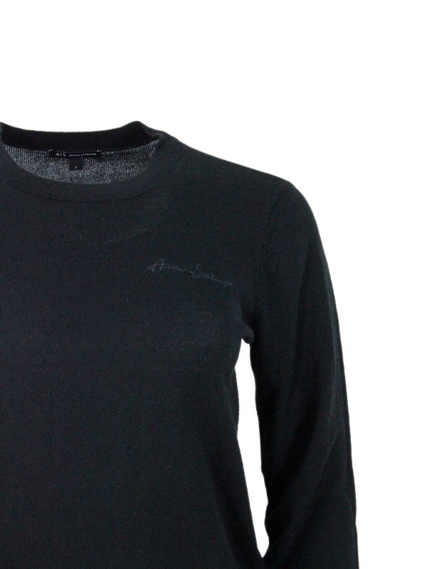 クルーネック - 黒 shop online: ARMANI EXCHANGE