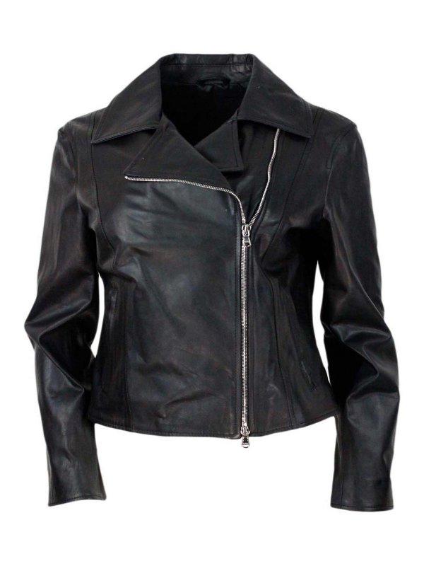 BARBA: casual jackets - Leather jacket