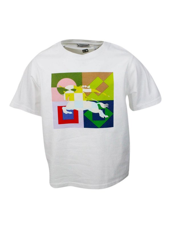 BURBERRY: Tシャツ - Tシャツ - 白