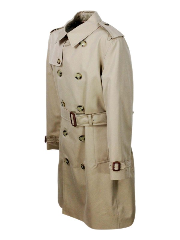 BURBERRY: short coats online - Cotton coat