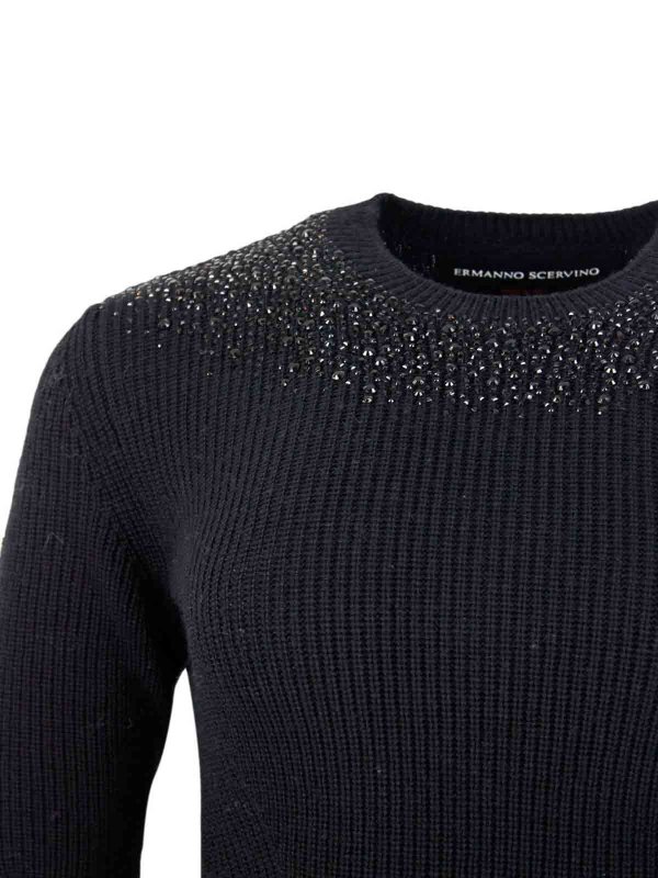 Suéter Cuello Redondo - Negro shop online: ERMANNO SCERVINO
