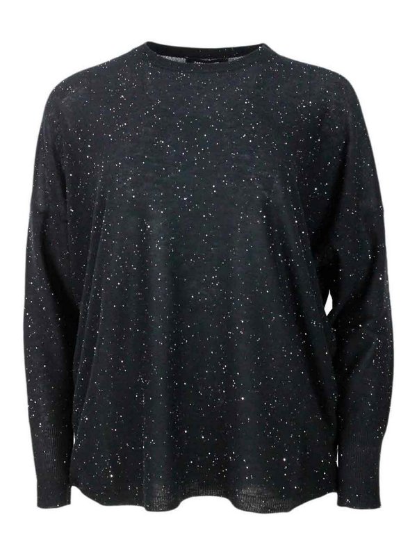 FABIANA FILIPPI: Pull col rond - Pull Col Rond - Noir