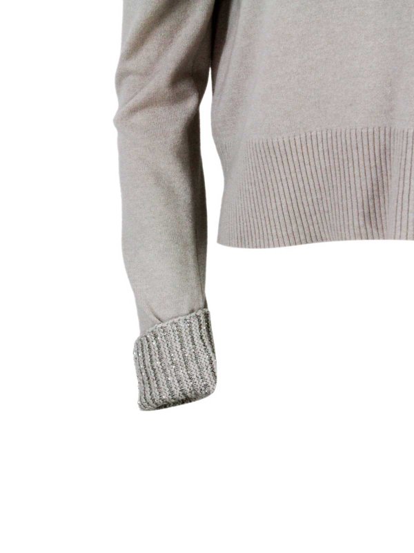 Rundhalspullover - Beige shop online: FABIANA FILIPPI