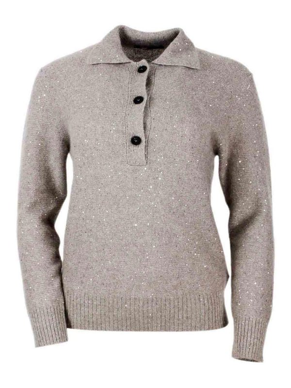 FABIANA FILIPPI: Pull col rond - Pull Col Rond - Marron