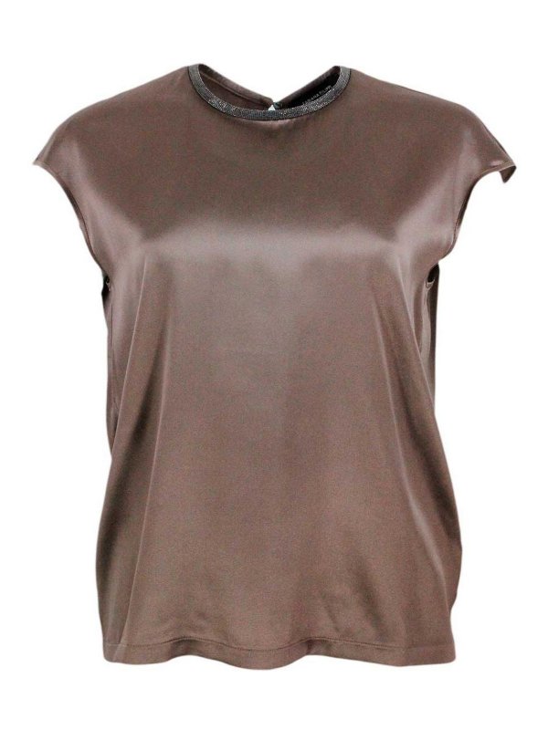 FABIANA FILIPPI: Tops & Débardeurs - Top - Marron