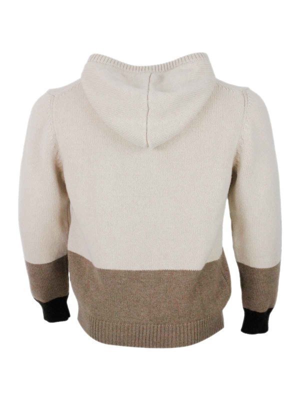 The Best Shops KITON: Strickpullover mit Rundhalsausschnitt - Rundhalspullover - Beige
