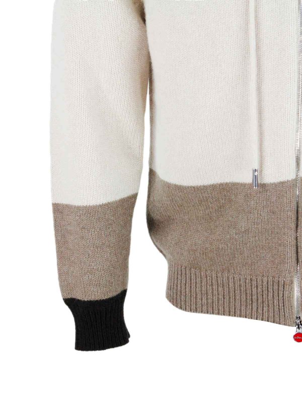 Rundhalspullover - Beige shop online: KITON