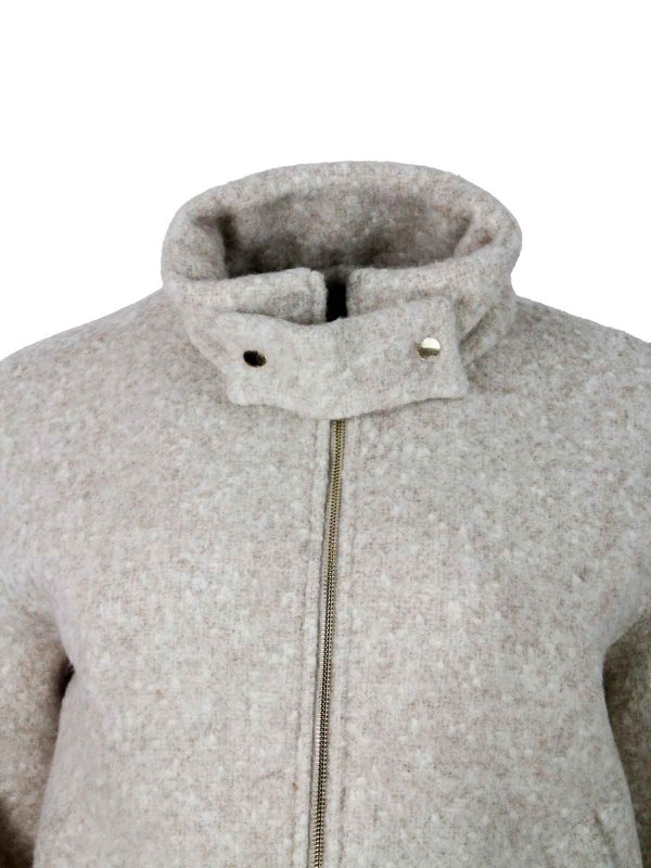 Wool blend jacket shop online: LORENA ANTONIAZZI