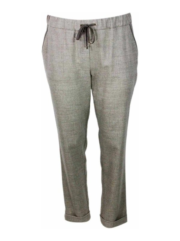 LORENA ANTONIAZZI: Shorts - Shorts - Gris