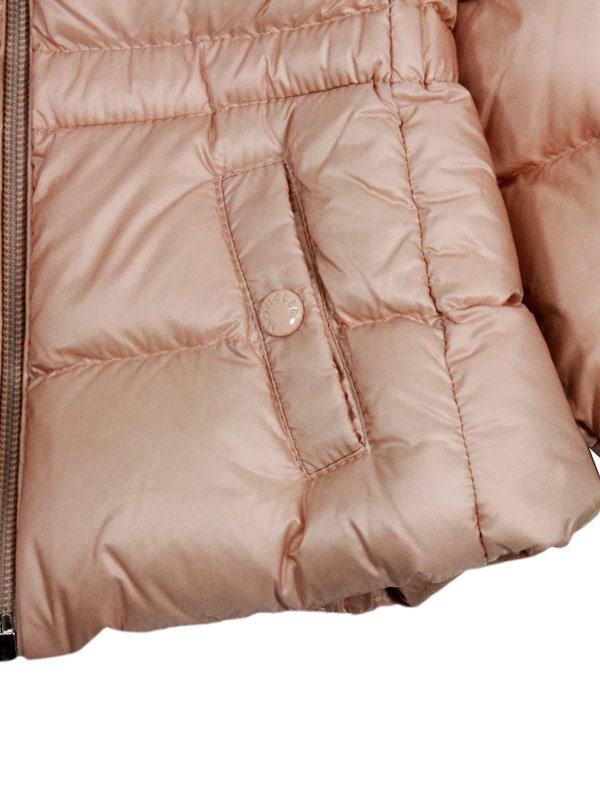 MONCLER: short coats online - Tech fabric coat