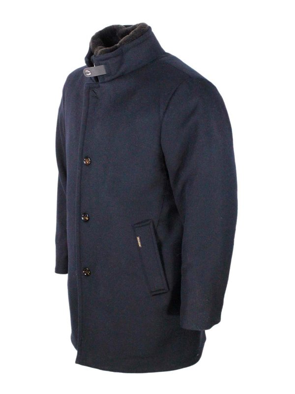 MOORER: short coats online - Wool blend coat