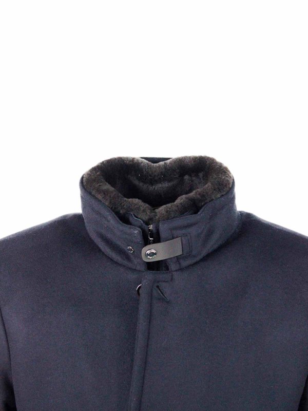 Wool blend coat shop online: MOORER