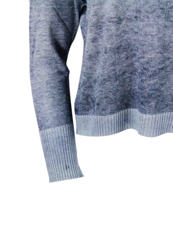 クルーネック - ブルー shop online: PLOUMANAC