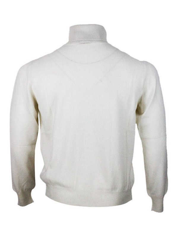 The Best Shops SONRISA: Suéteres con cuello pico - Suéter Cuello Redondo - Crema