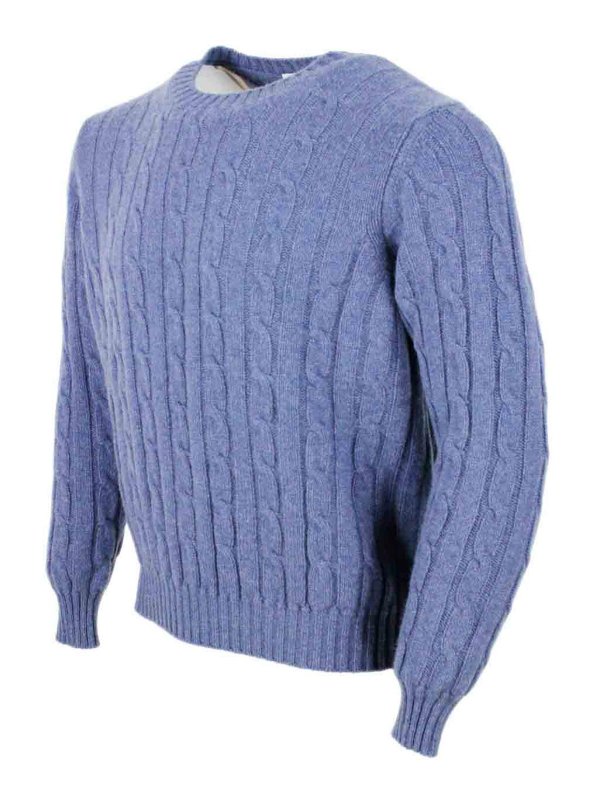 SONRISA: Suéteres con cuello pico online - Suéter Cuello Redondo - Azul