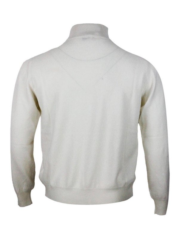 The Best Shops SONRISA: Strickpullover mit Rundhalsausschnitt - Rundhalspullover - Creme