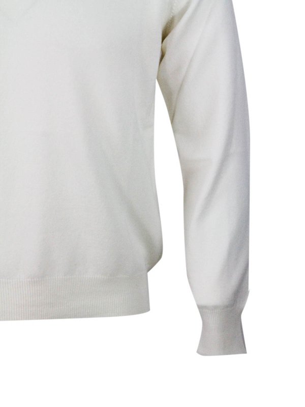 Rundhalspullover - Creme shop online: SONRISA