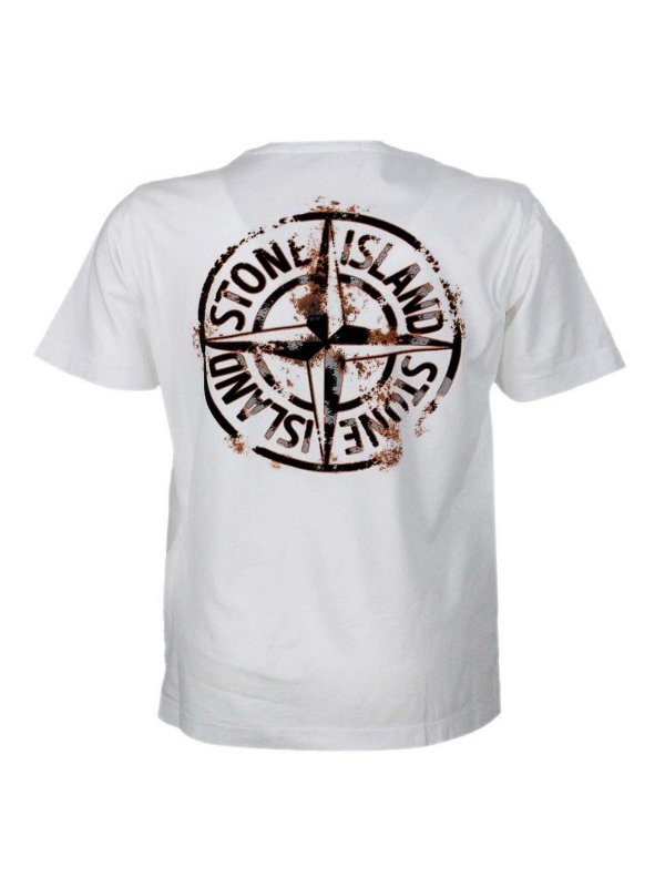 STONE ISLAND: T-shirts online - T-Shirt - Weiß