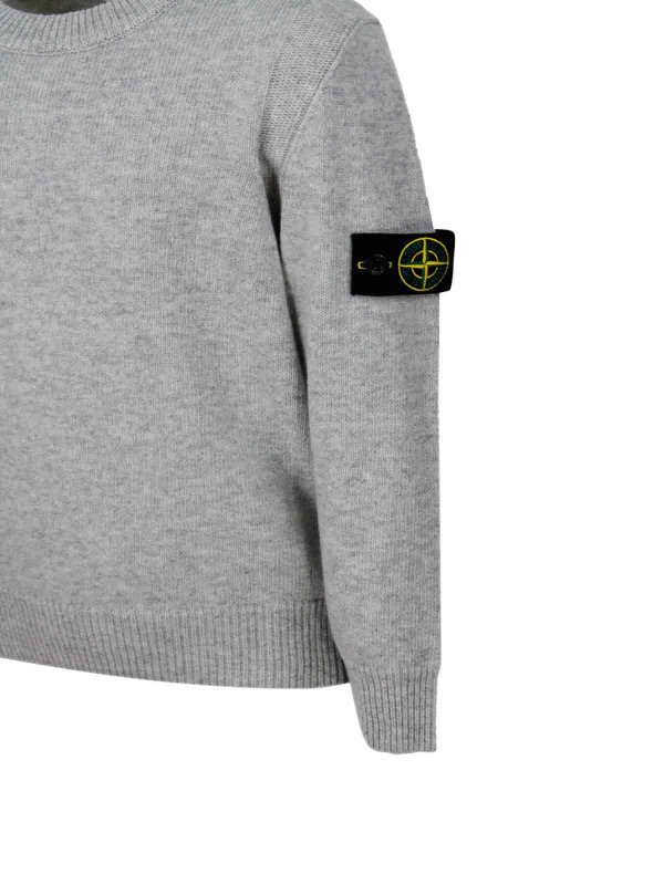 STONE ISLAND: crew necks online - Wool blend crewneck