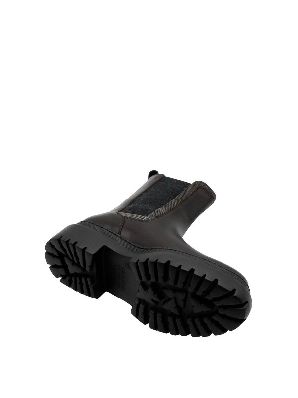 Leather boots shop online: BRUNELLO CUCINELLI