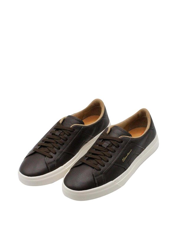 SANTONI: sneakers - Sneaker in tessuto tecnico