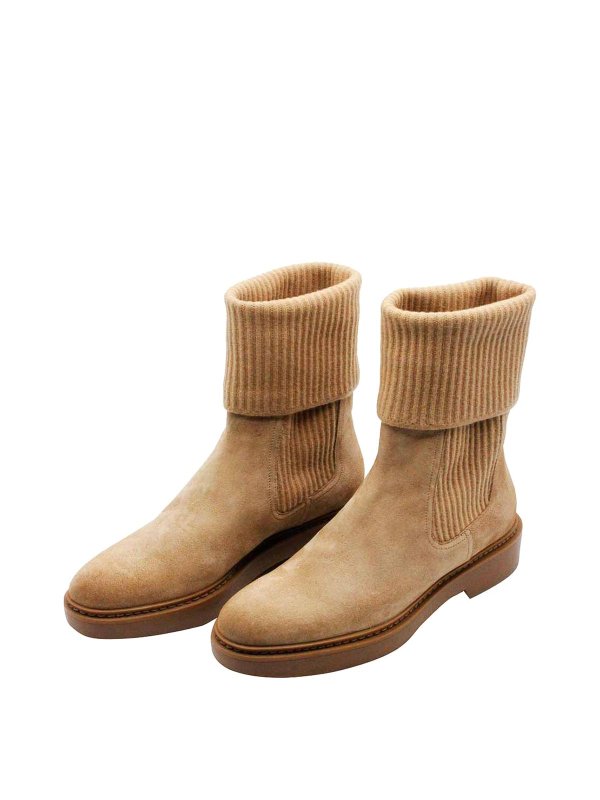 SANTONI: Bottines - Bottes - Beige