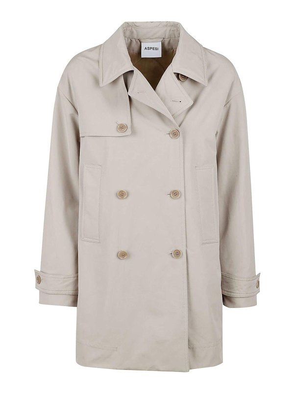 ASPESI: Capes &  Ponchos - Coat Sand