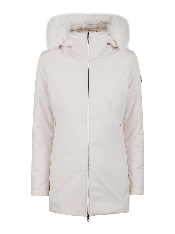 Colmar Originals: knee length coats - Colmar Coat Ivory