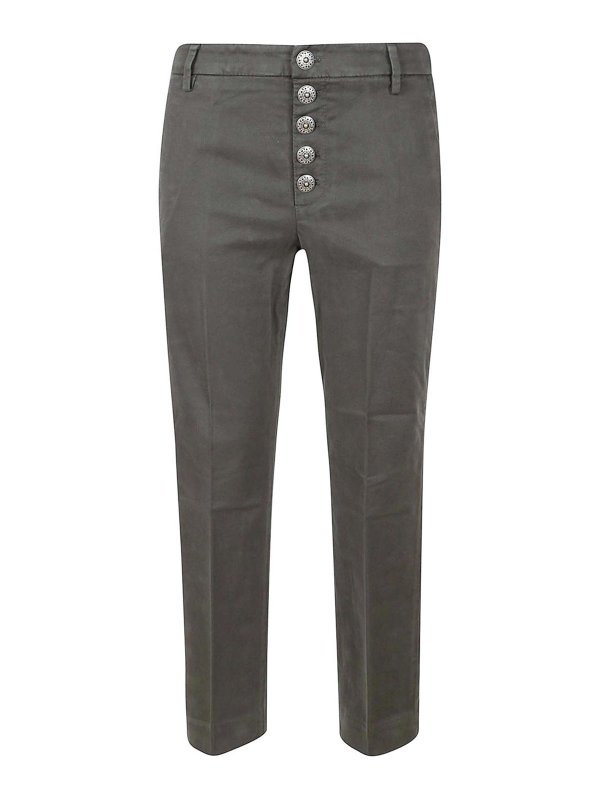 DONDUP: pantaloni casual - Pantaloni Grigi