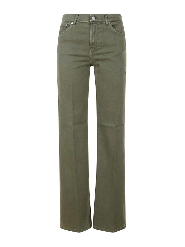 DONDUP: Pantalones casual - Pantalón Casual - Verde