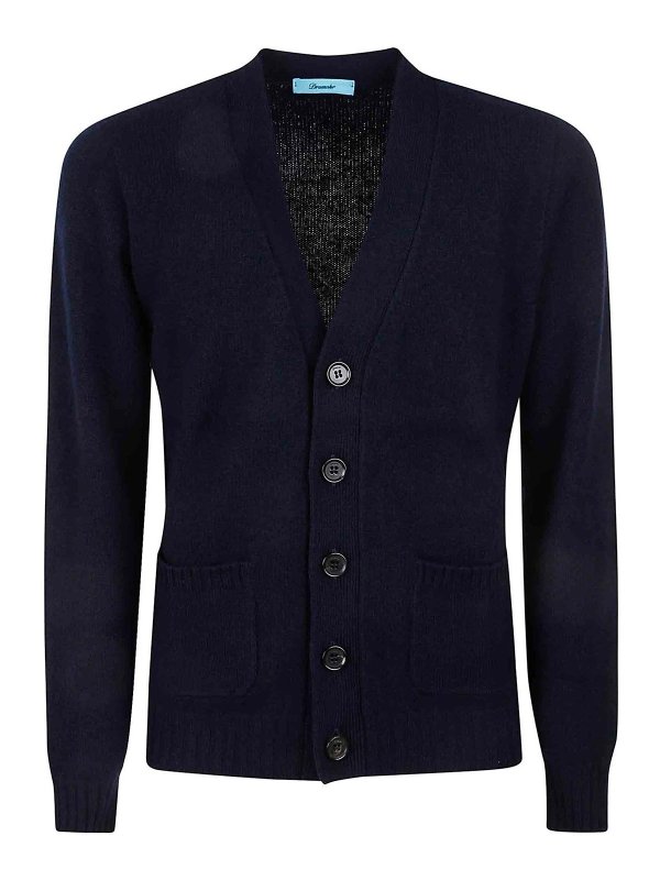 DRUMOHR: Strickpullover mit Rundhalsausschnitt - Rundhalspullover - Schwarz