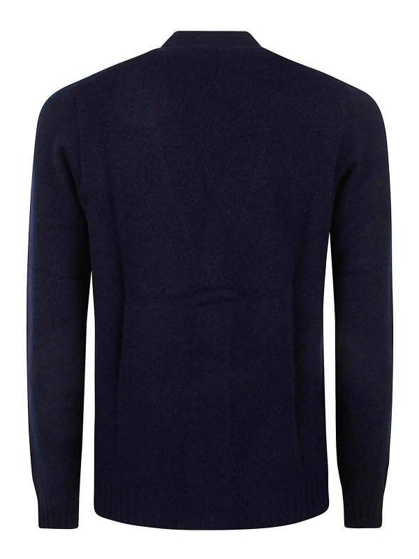 DRUMOHR: Strickpullover mit Rundhalsausschnitt online - Rundhalspullover - Schwarz