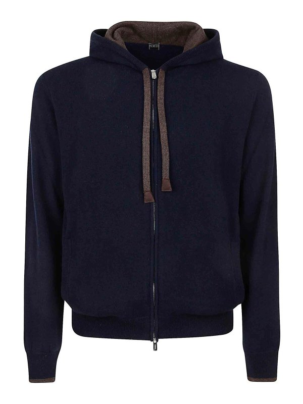 The Best Shops FEDELI: Suéteres con cuello pico - Suéter Cuello Redondo - Gris