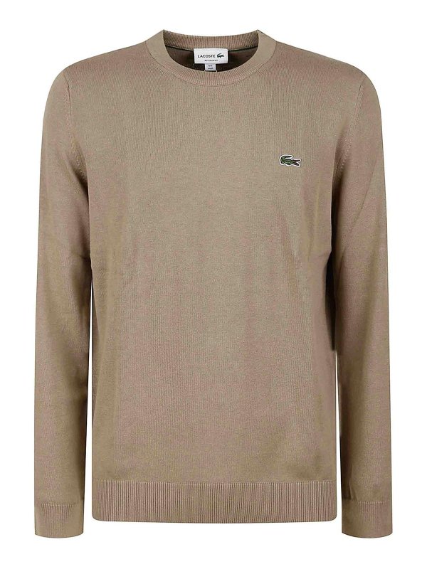 LACOSTE: クルーネック - クルーネック - ベージュ