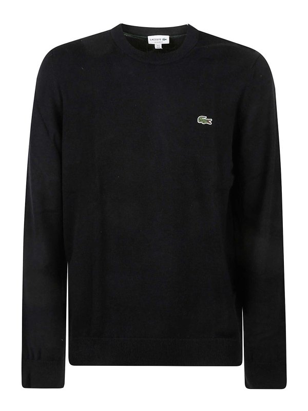 LACOSTE: crew necks - Sweater  Black
