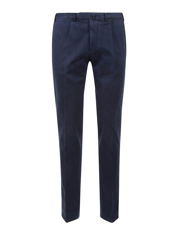 SANTANIELLO: casual trousers - Trousers Blue