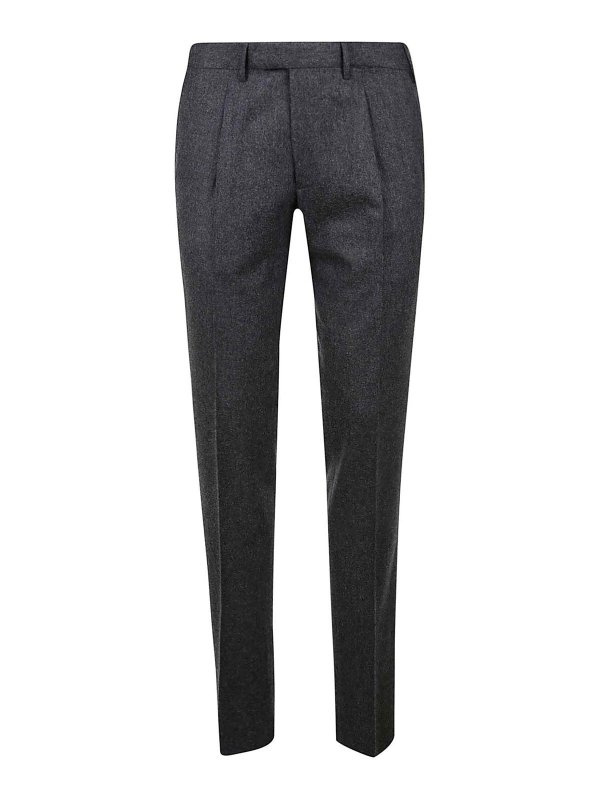 SANTANIELLO: casual trousers - Trousers Grey