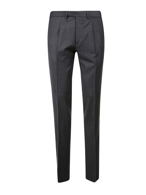 SANTANIELLO: casual trousers - Trousers Grey