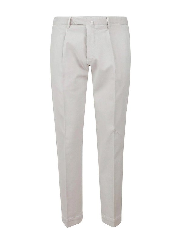 SANTANIELLO: カジュアルトラウザー - カジュアルパンツ - クリーム