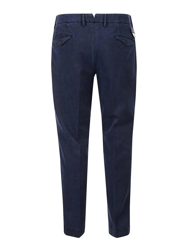 SANTANIELLO: casual trousers online - Trousers Blue