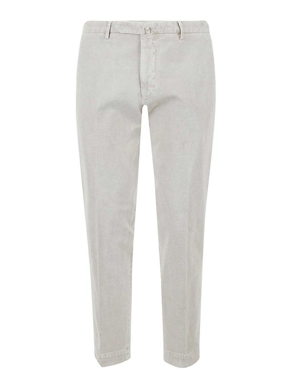 SANTANIELLO: カジュアルトラウザー - カジュアルパンツ - クリーム