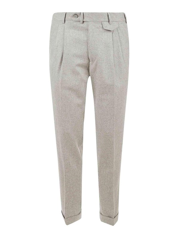 SANTANIELLO: Pantalons casual - Pantalons Décontractés - Beige