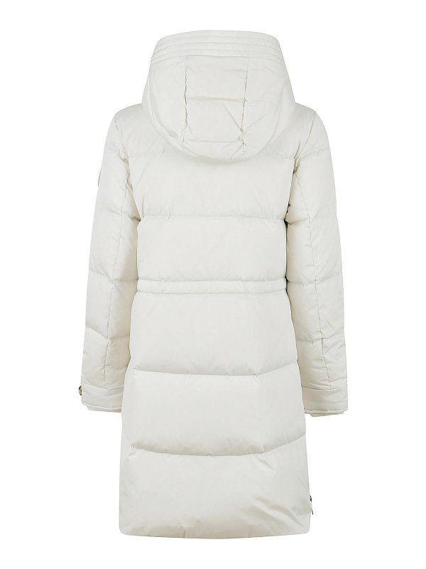 WOOLRICH: knee length coats online - Coat Cream
