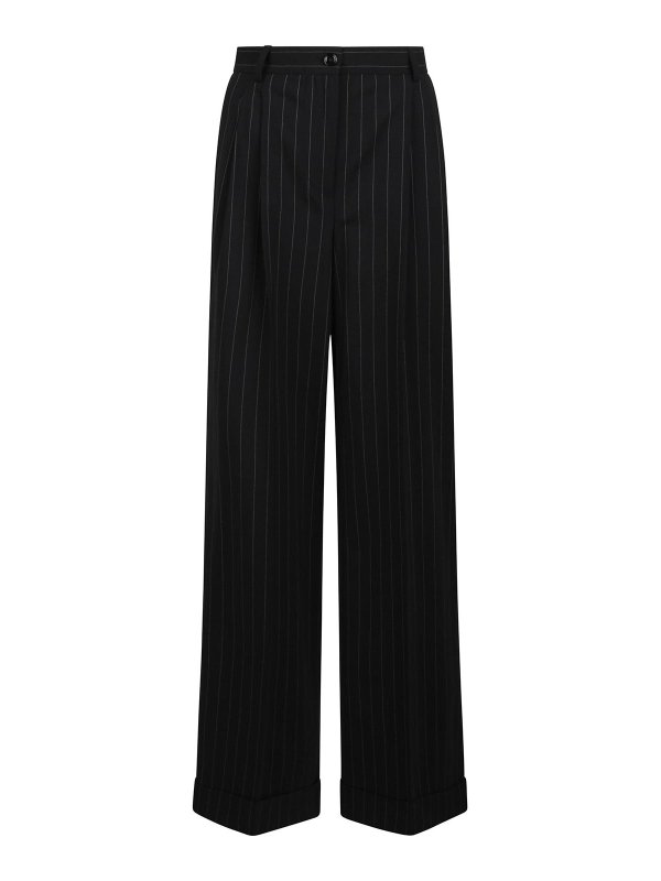 DOLCE & GABBANA: casual trousers - Pinstripe Trousers