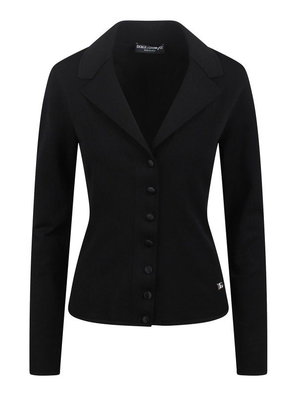 DOLCE & GABBANA: blazers - Button-Up Jacket With DG Logo