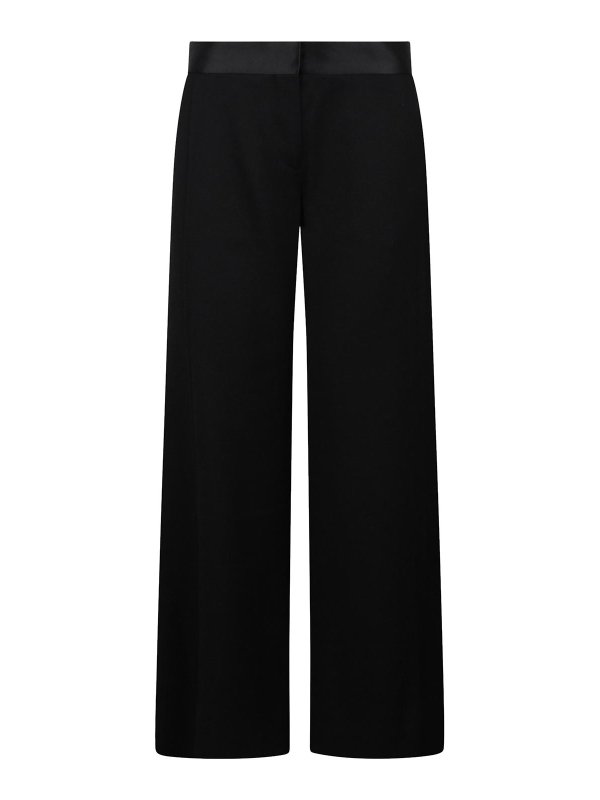 VICTORIA BECKHAM: casual trousers - Trousers With Satin Edge