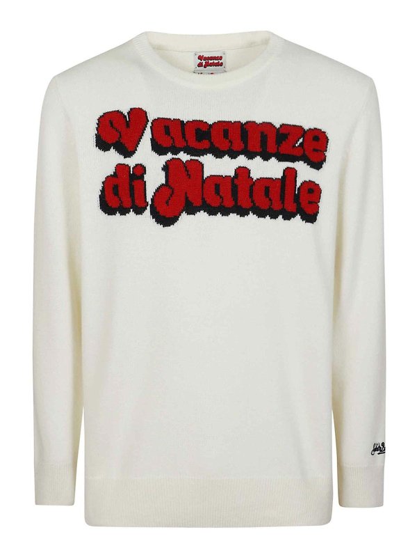 MC2 SAINT BARTH: U-Boot-Ausschnitt - U-Boot-Pullover - Creme