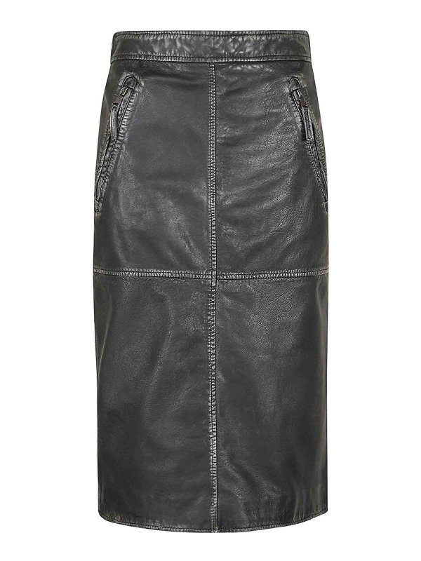 P.A.R.O.S.H.: Jupes midi et au genou - Jupe Midi - Noir